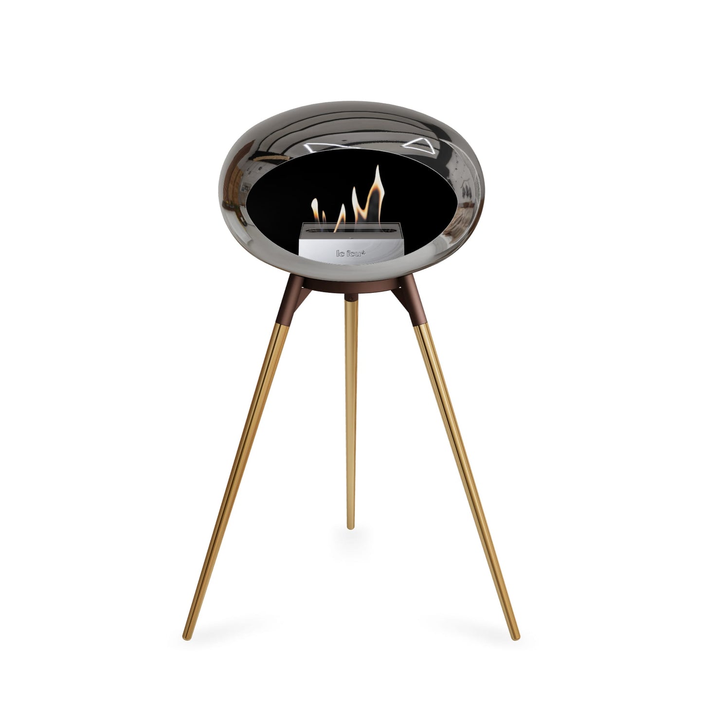 Le Feu Ground High Dome Chromed Silver