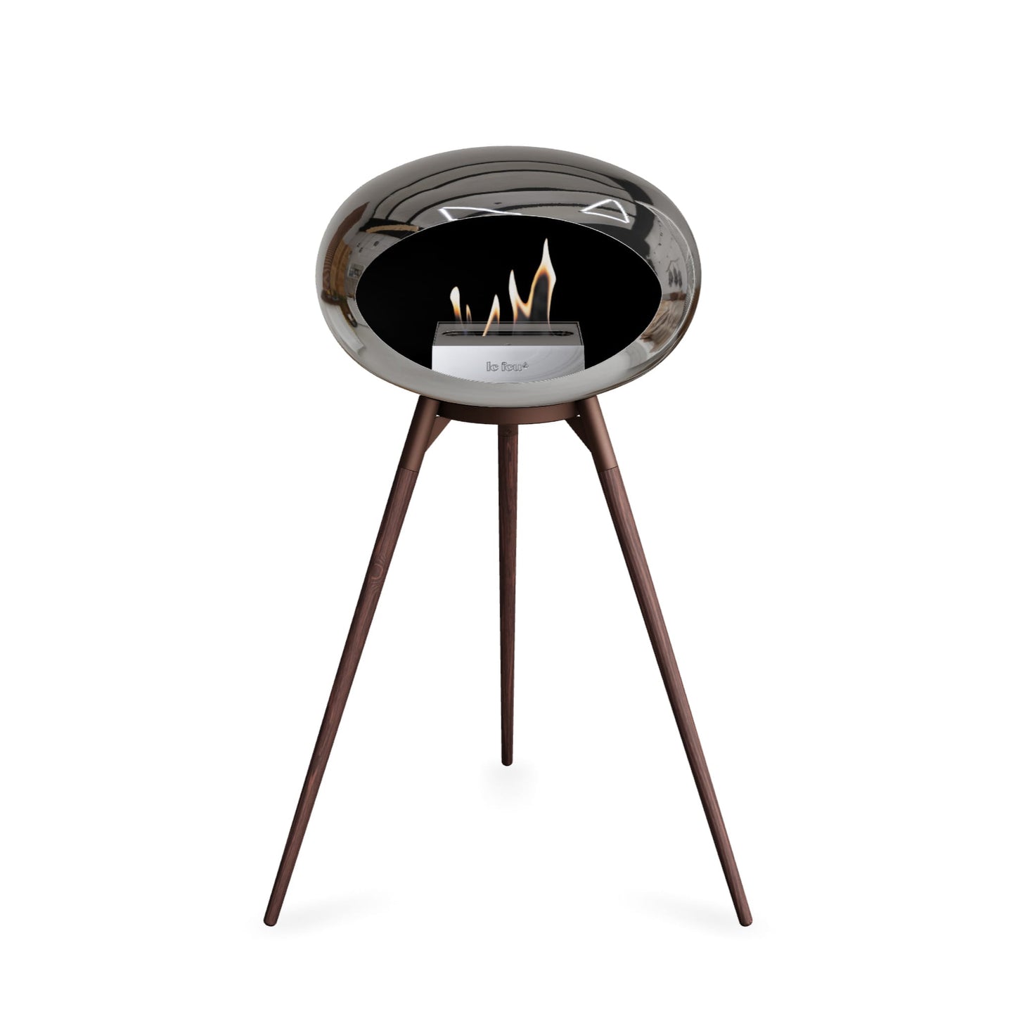 Le Feu Ground High Dome Chromed Silver