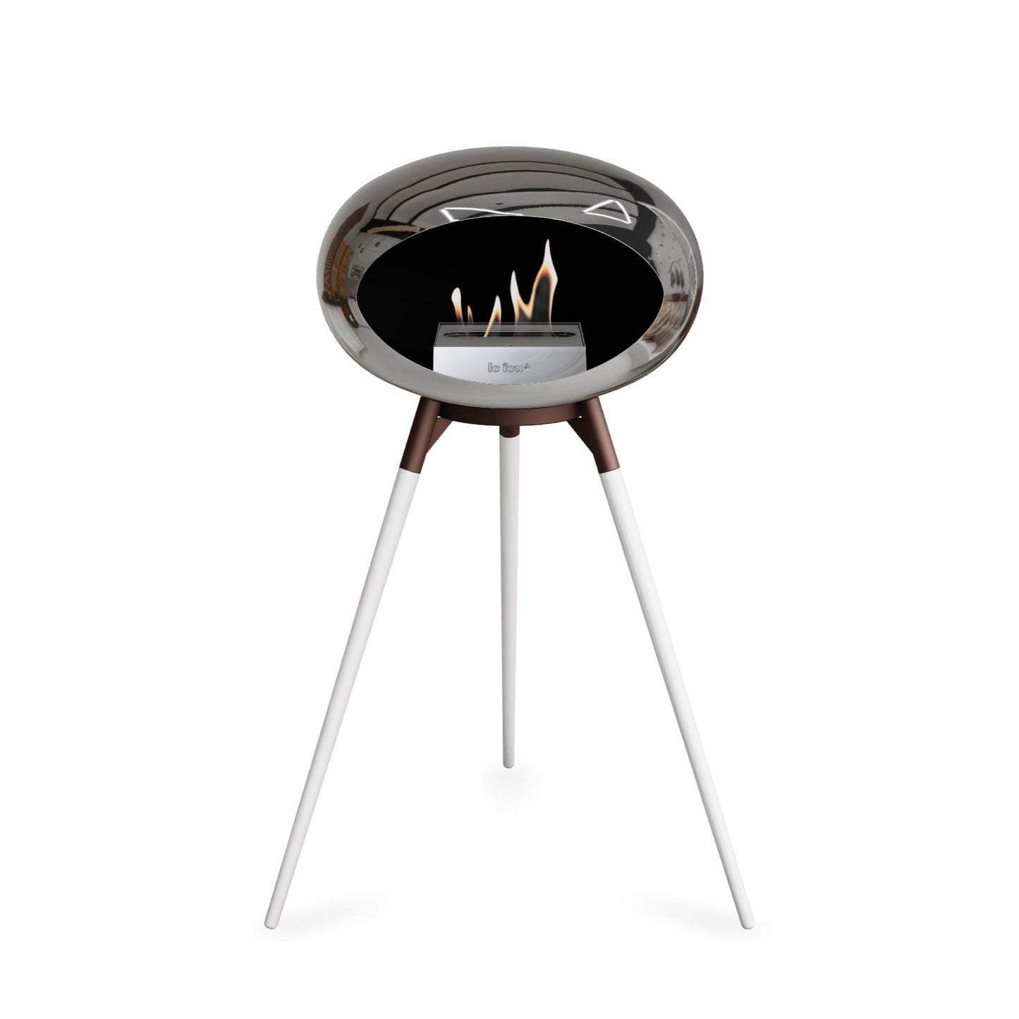 Le Feu Ground High Dome Chromed Silver