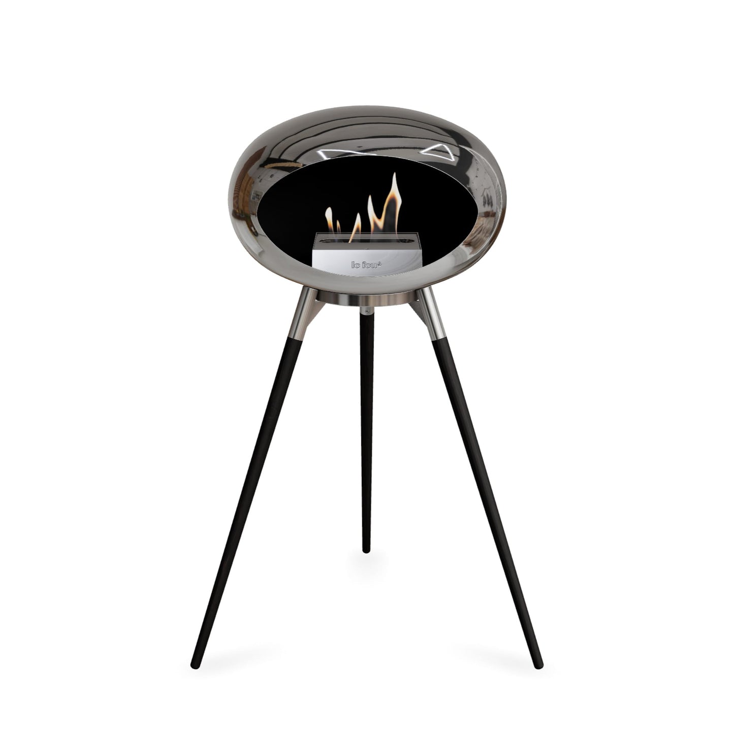 Le Feu Ground High Dome Chromed Silver