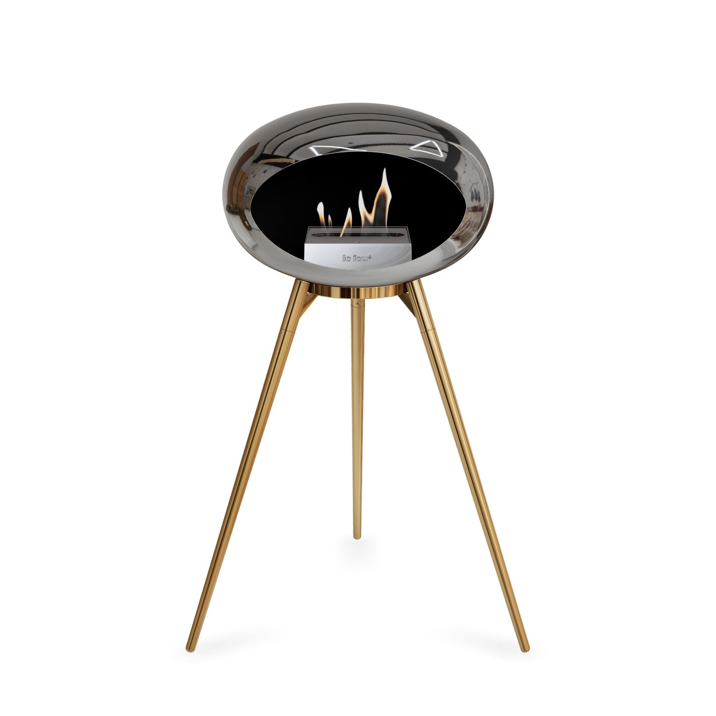 Le Feu Ground High Dome Chromed Silver