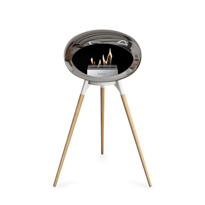 Le Feu Ground High Dome Chromed Silver