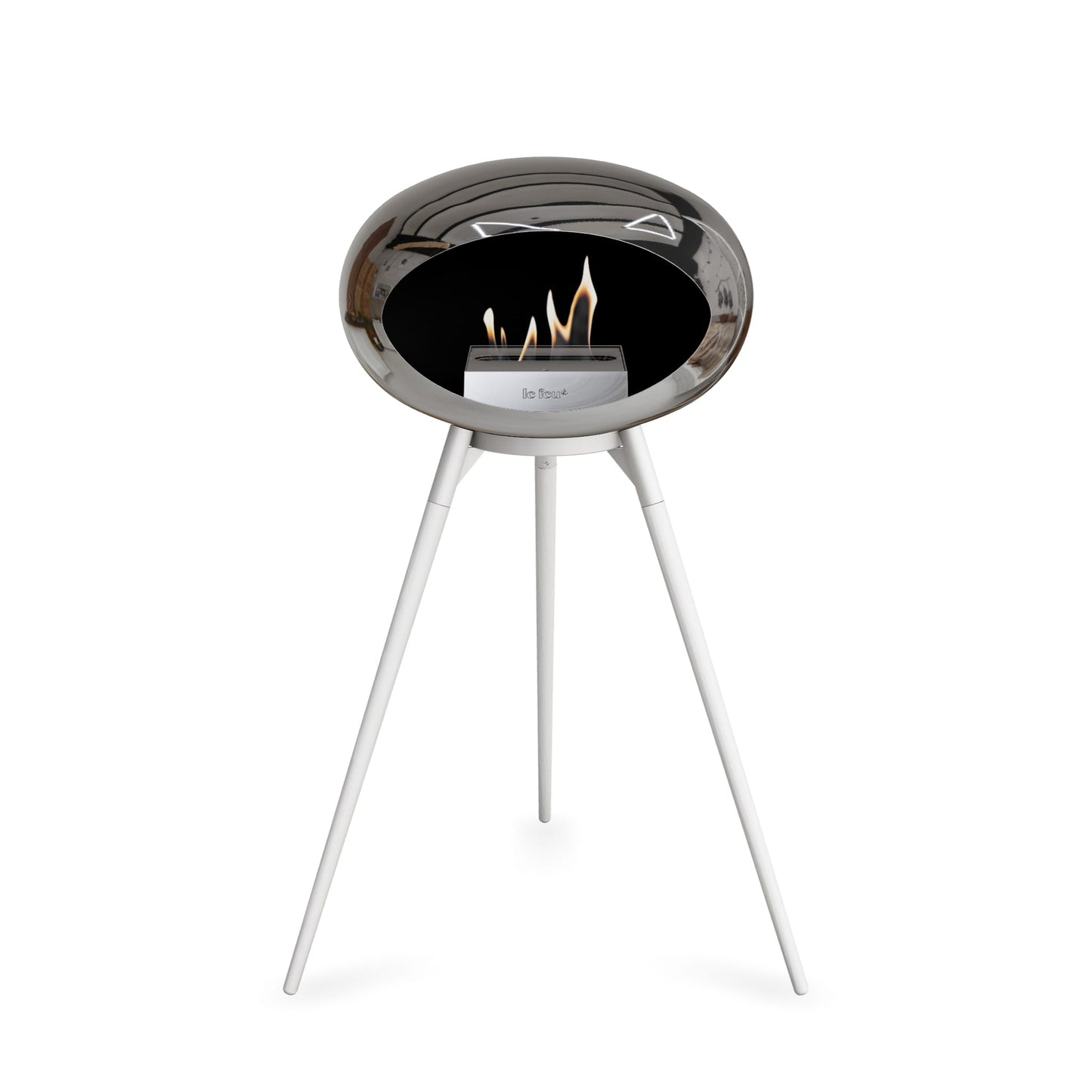Le Feu Ground High Dome Chromed Silver