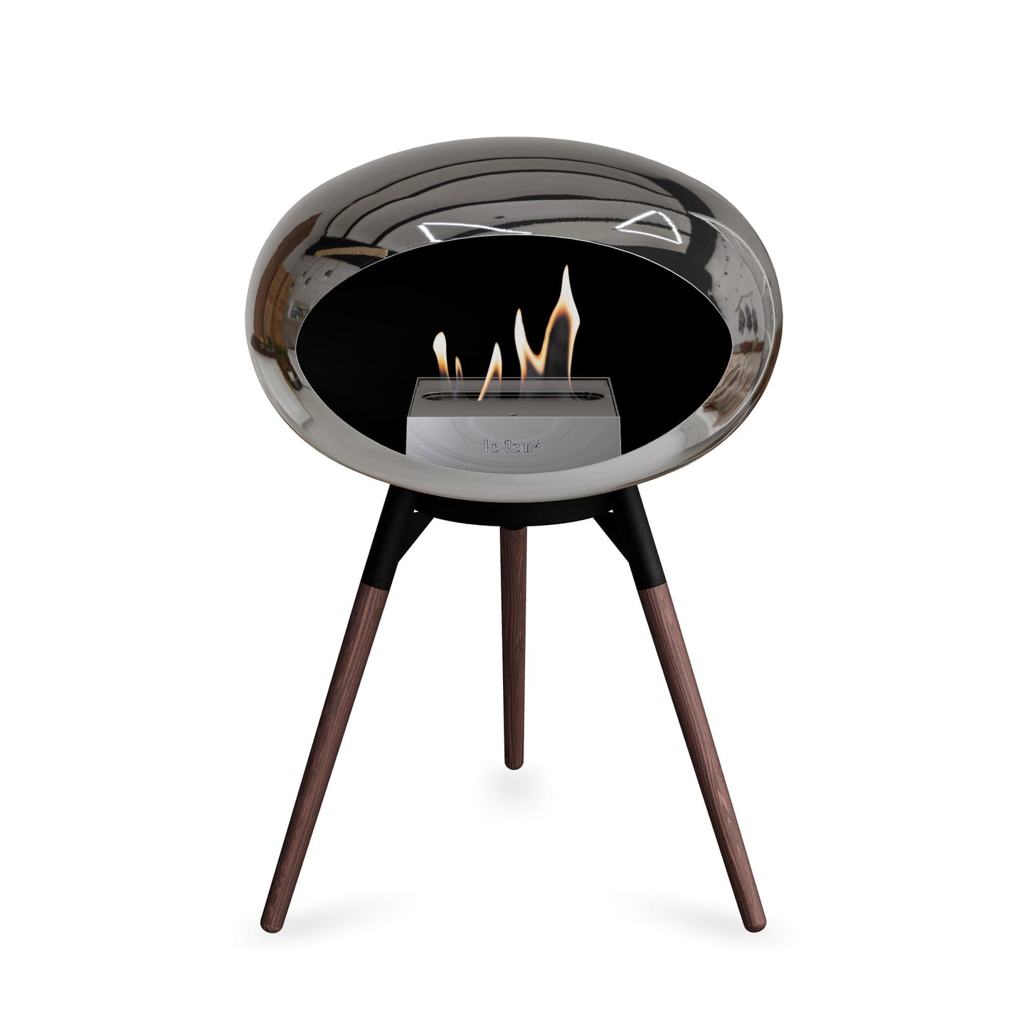 Le Feu Ground Low Dome Chromed Silver