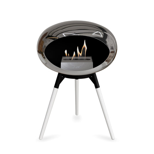 Le Feu Ground Low Dome Chromed Silver
