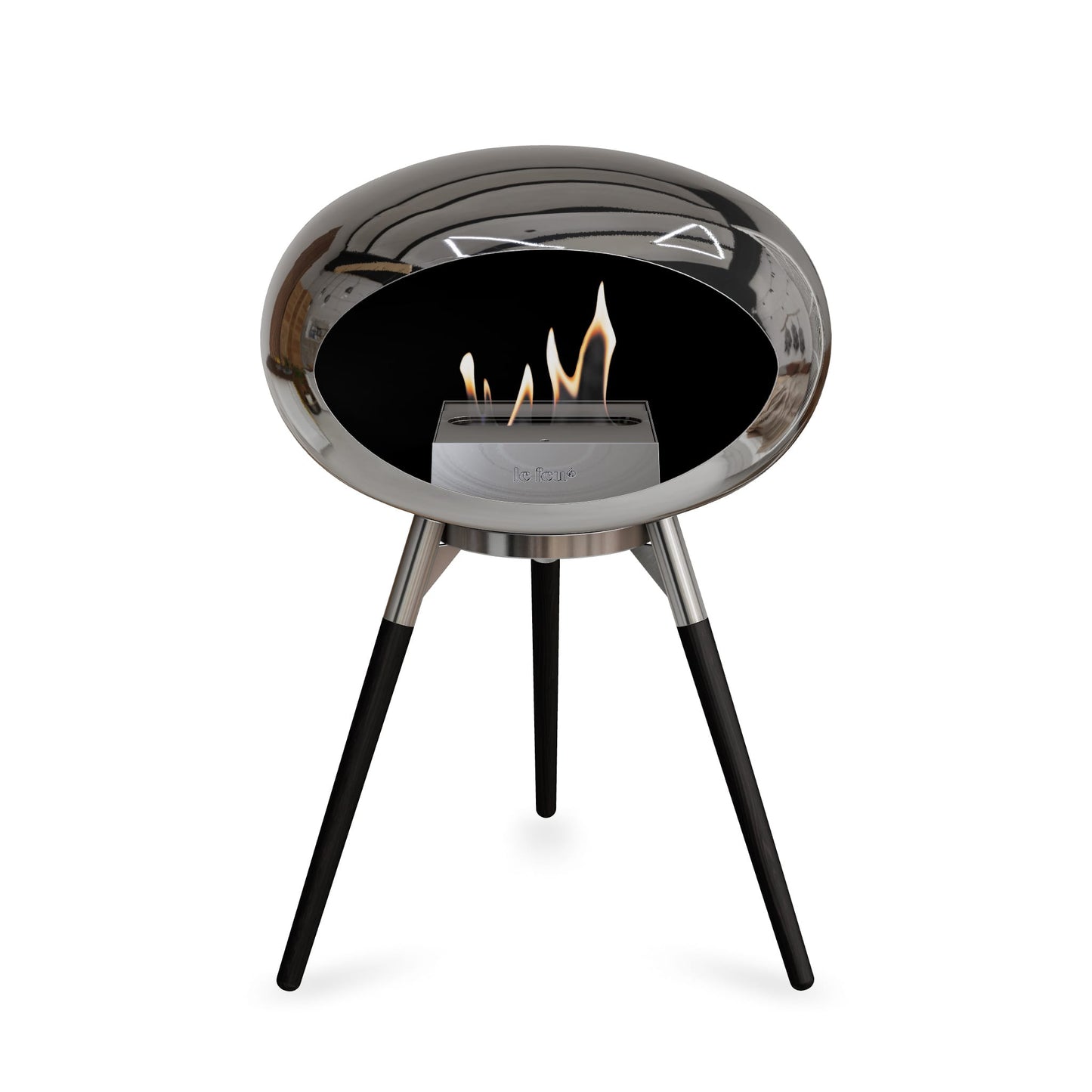 Le Feu Ground Low Dome Chromed Silver
