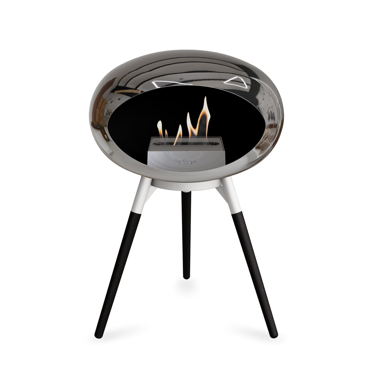 Le Feu Ground Low Dome Chromed Silver
