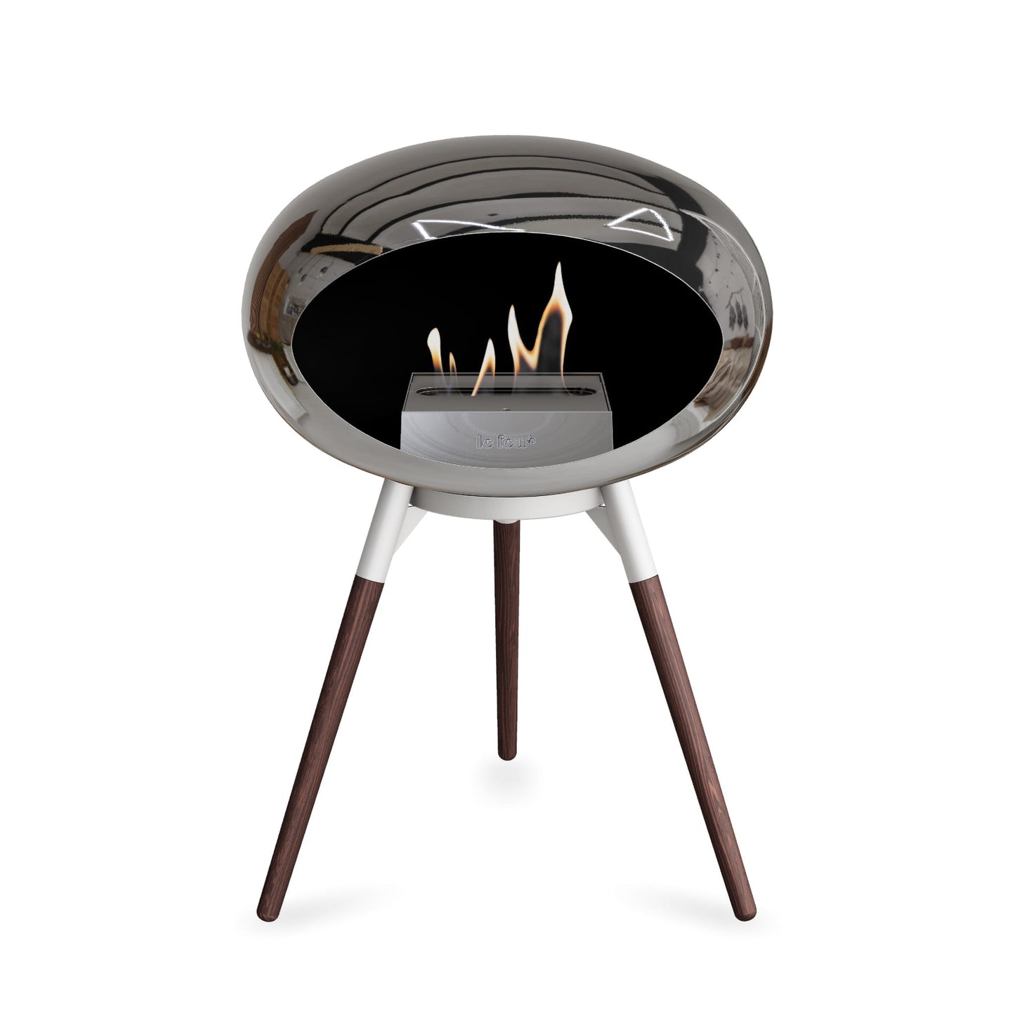 Le Feu Ground Low Dome Chromed Silver