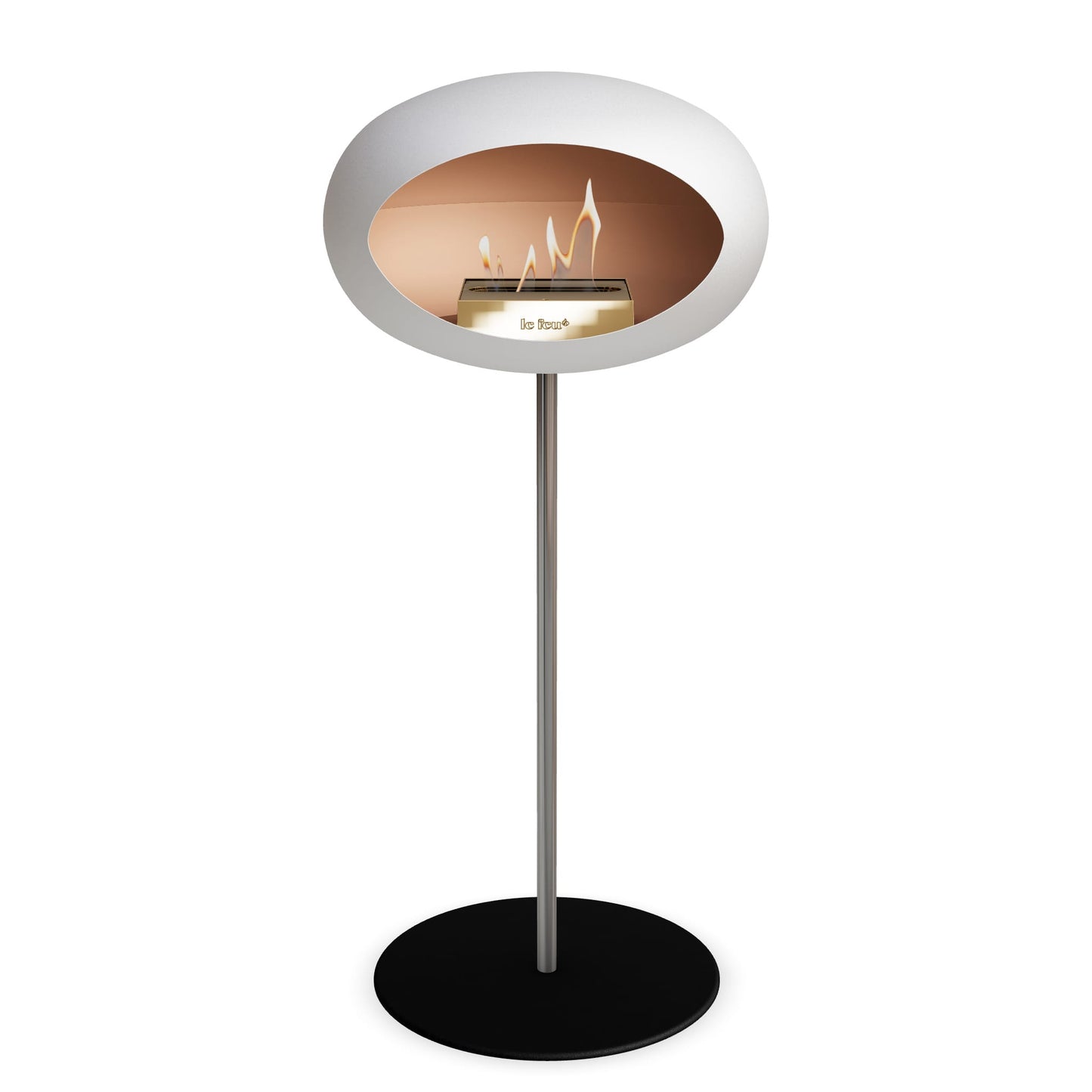 Le Feu Steel High Dome White
