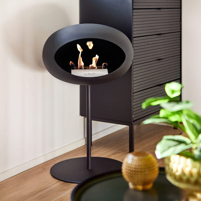 Le Feu Steel Low Dome Black