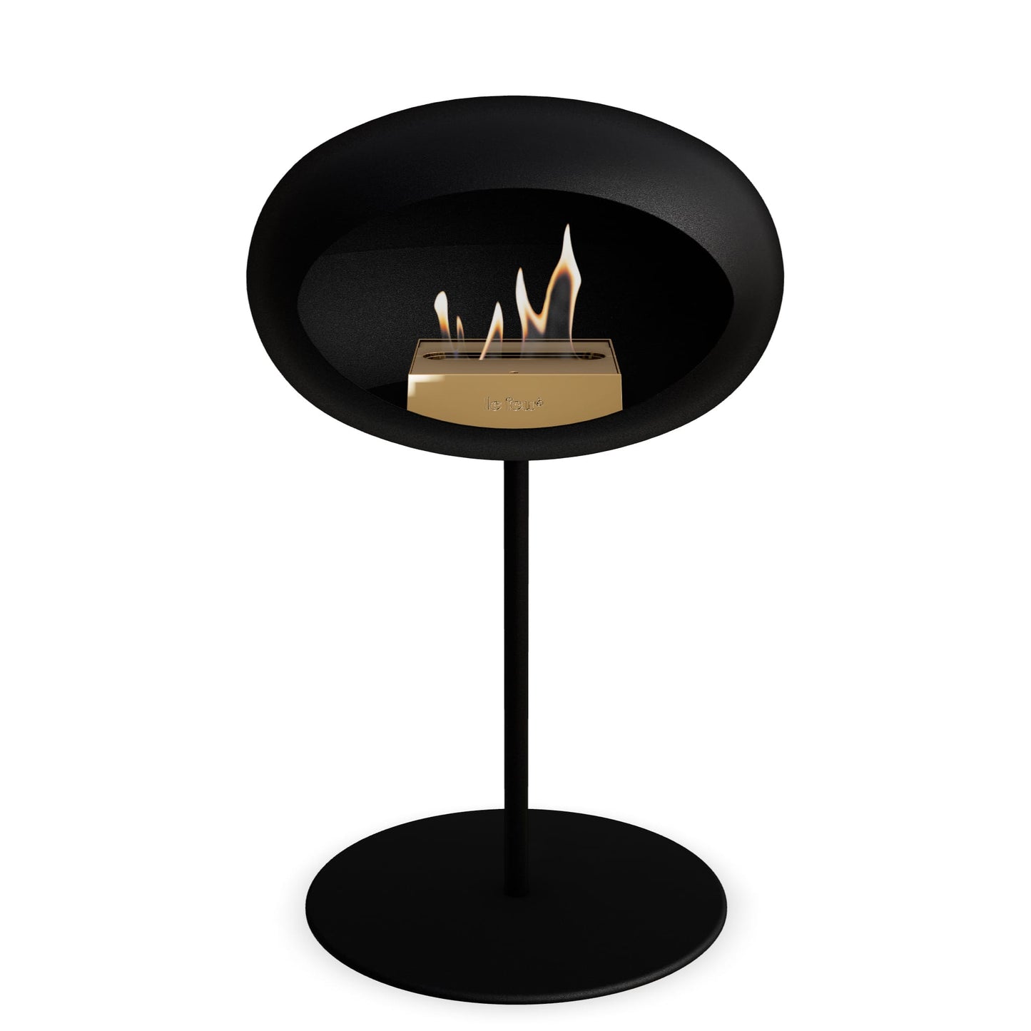 Le Feu Steel Low Dome Black
