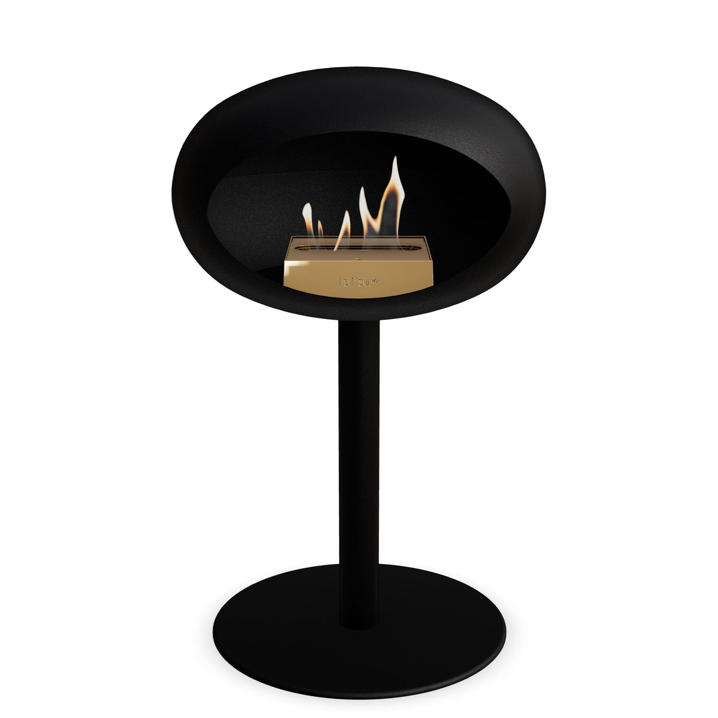 Le Feu Steel Low Dome Black