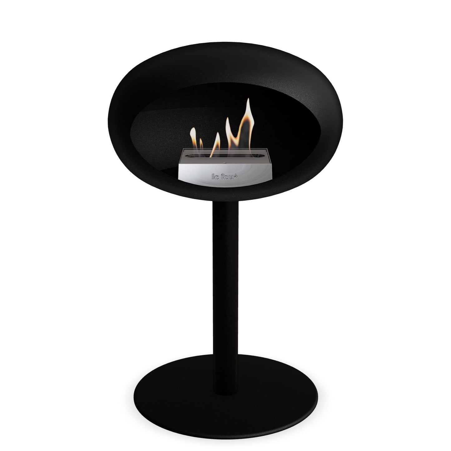 Le Feu Steel Low Dome Black