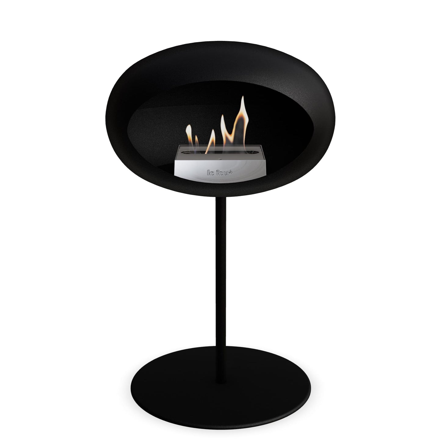 Le Feu Steel Low Dome Black