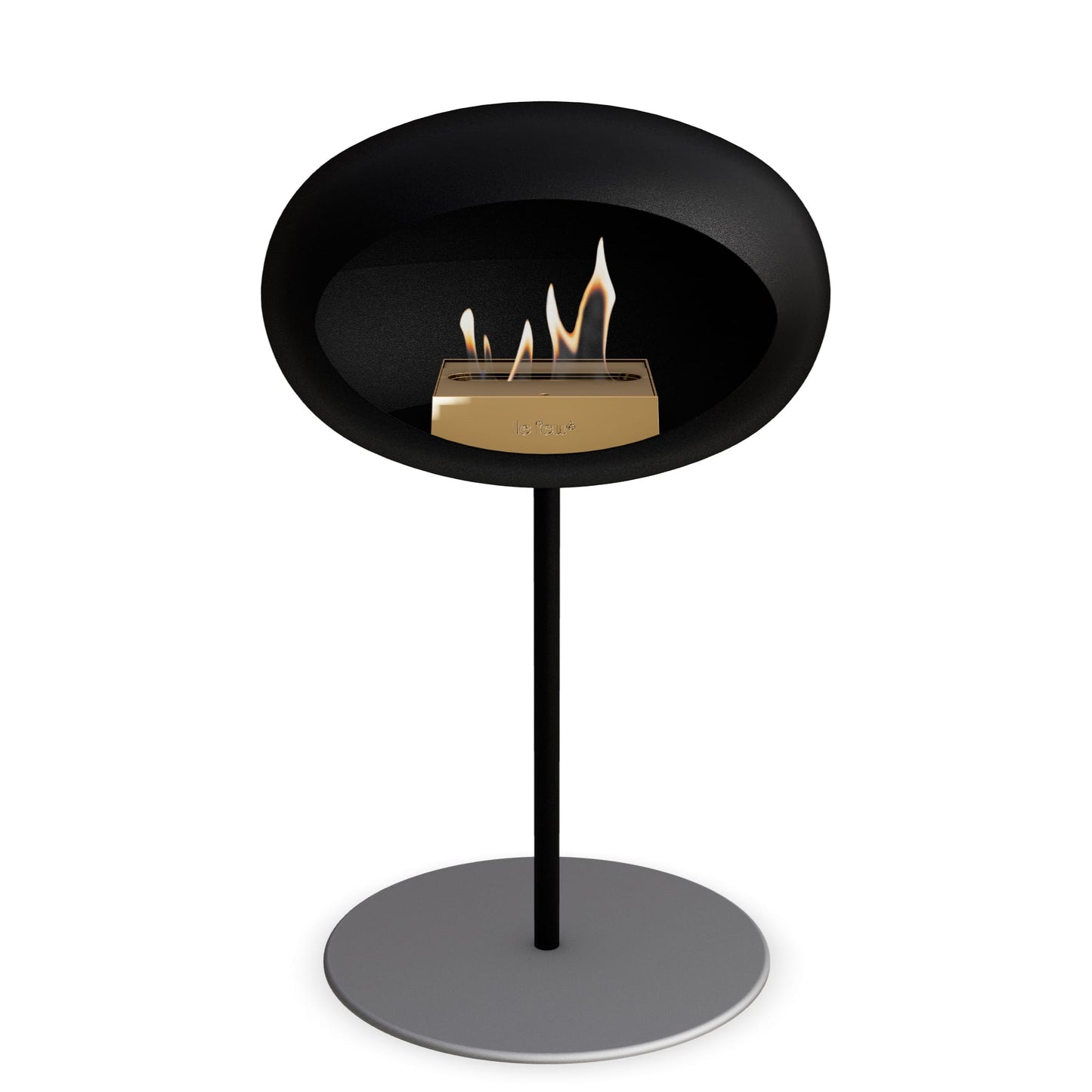 Le Feu Steel Low Dome Black