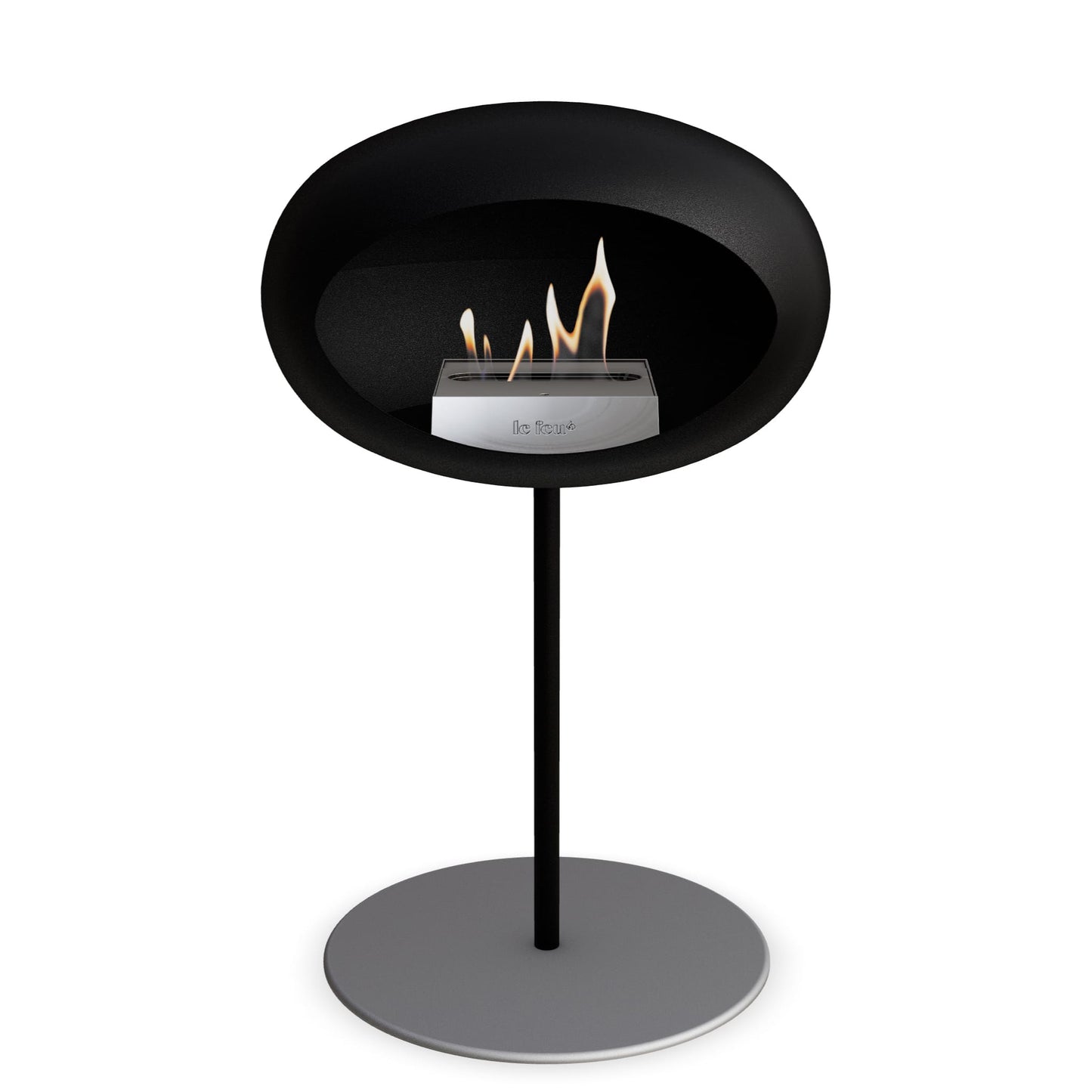 Le Feu Steel Low Dome Black