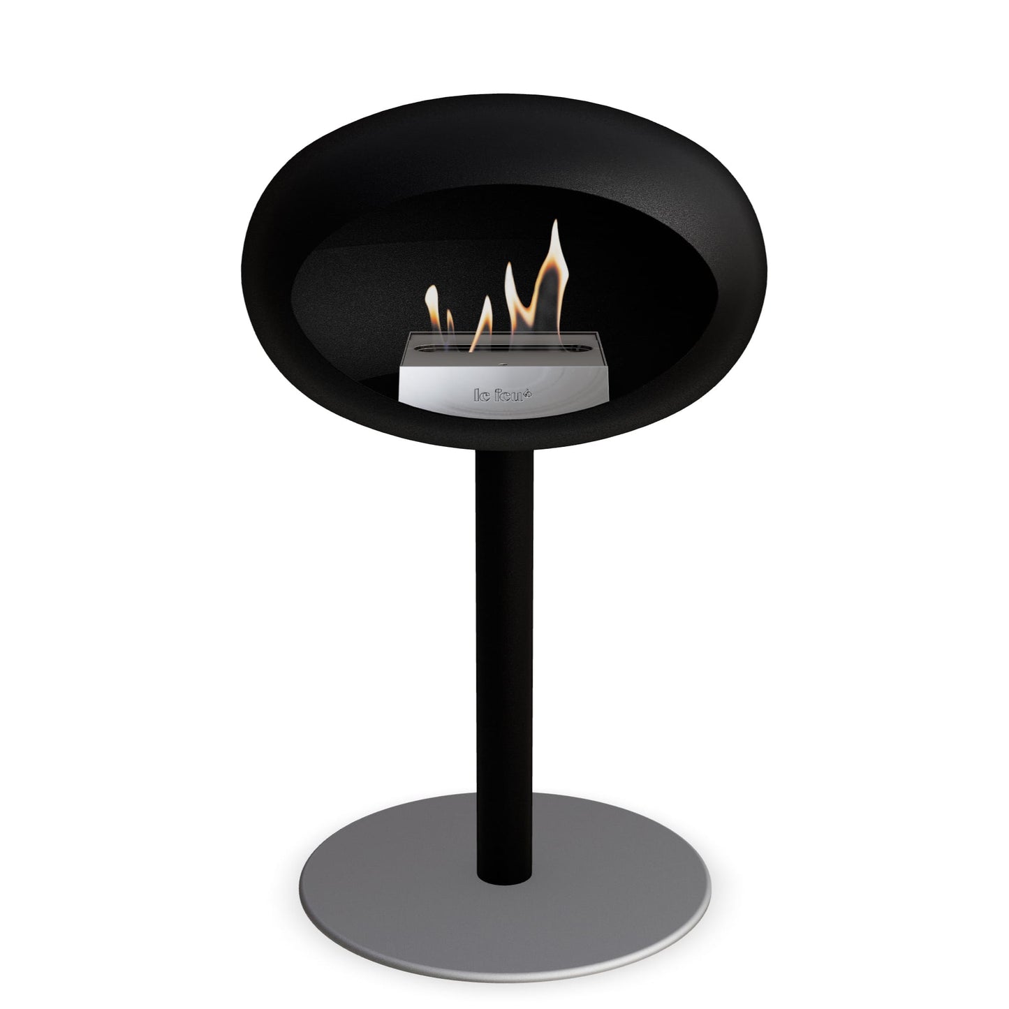 Le Feu Steel Low Dome Black