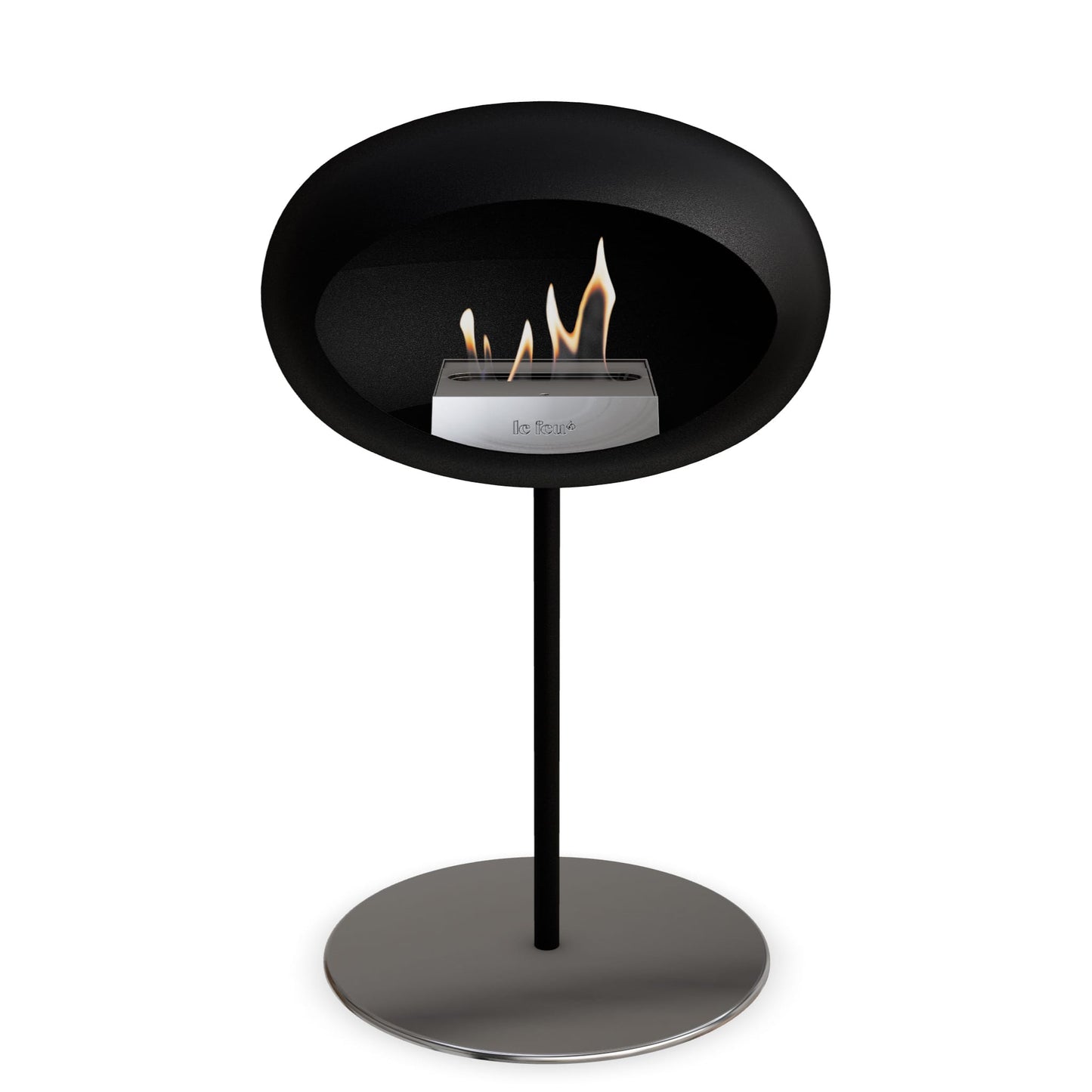 Le Feu Steel Low Dome Black