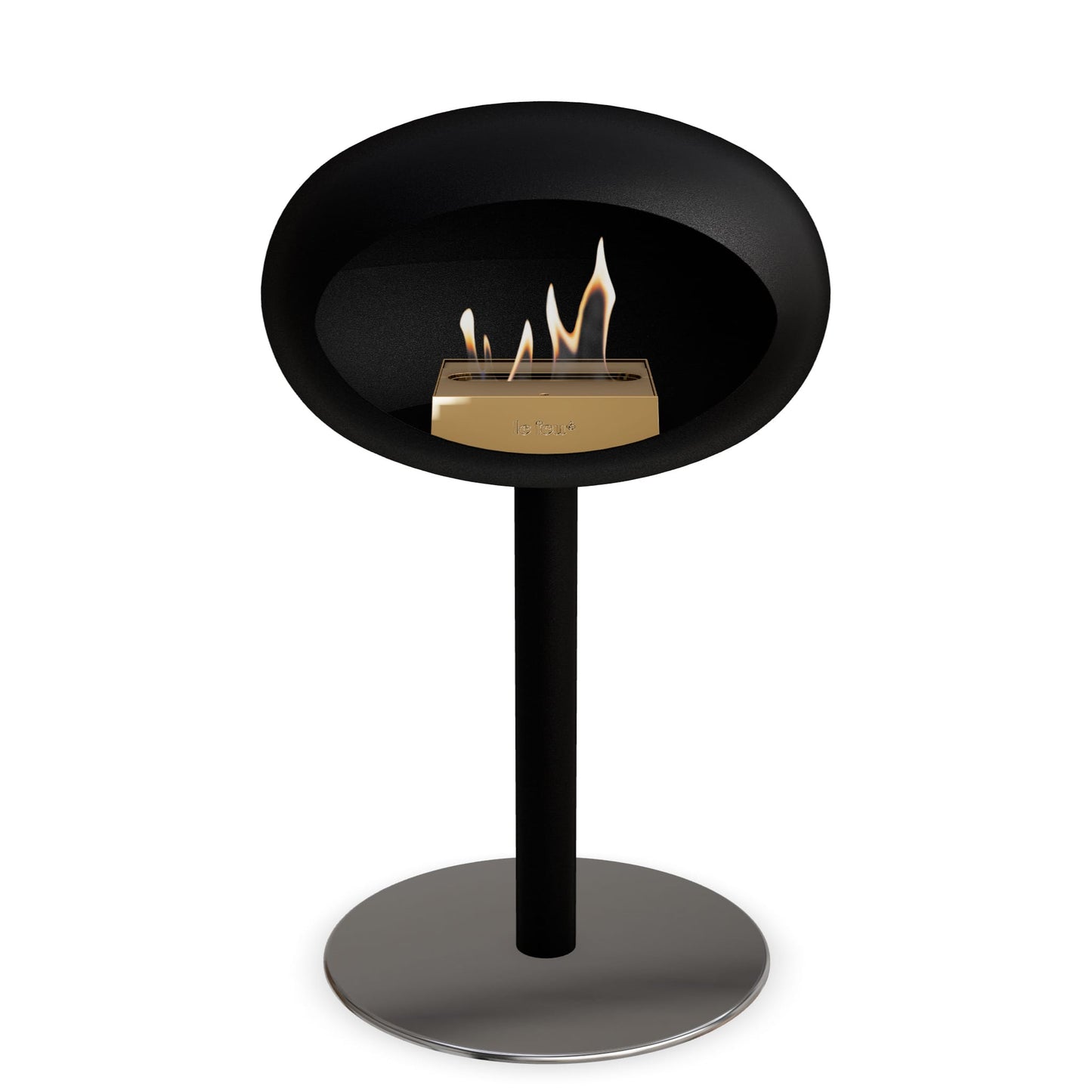 Le Feu Steel Low Dome Black