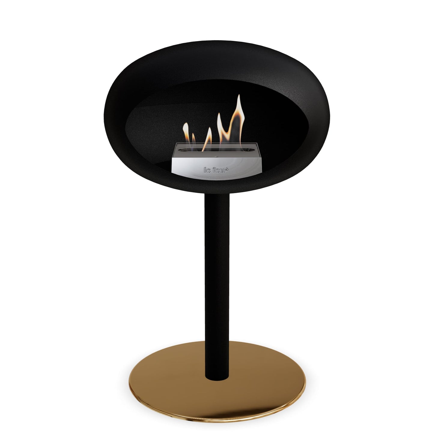 Le Feu Steel Low Dome Black