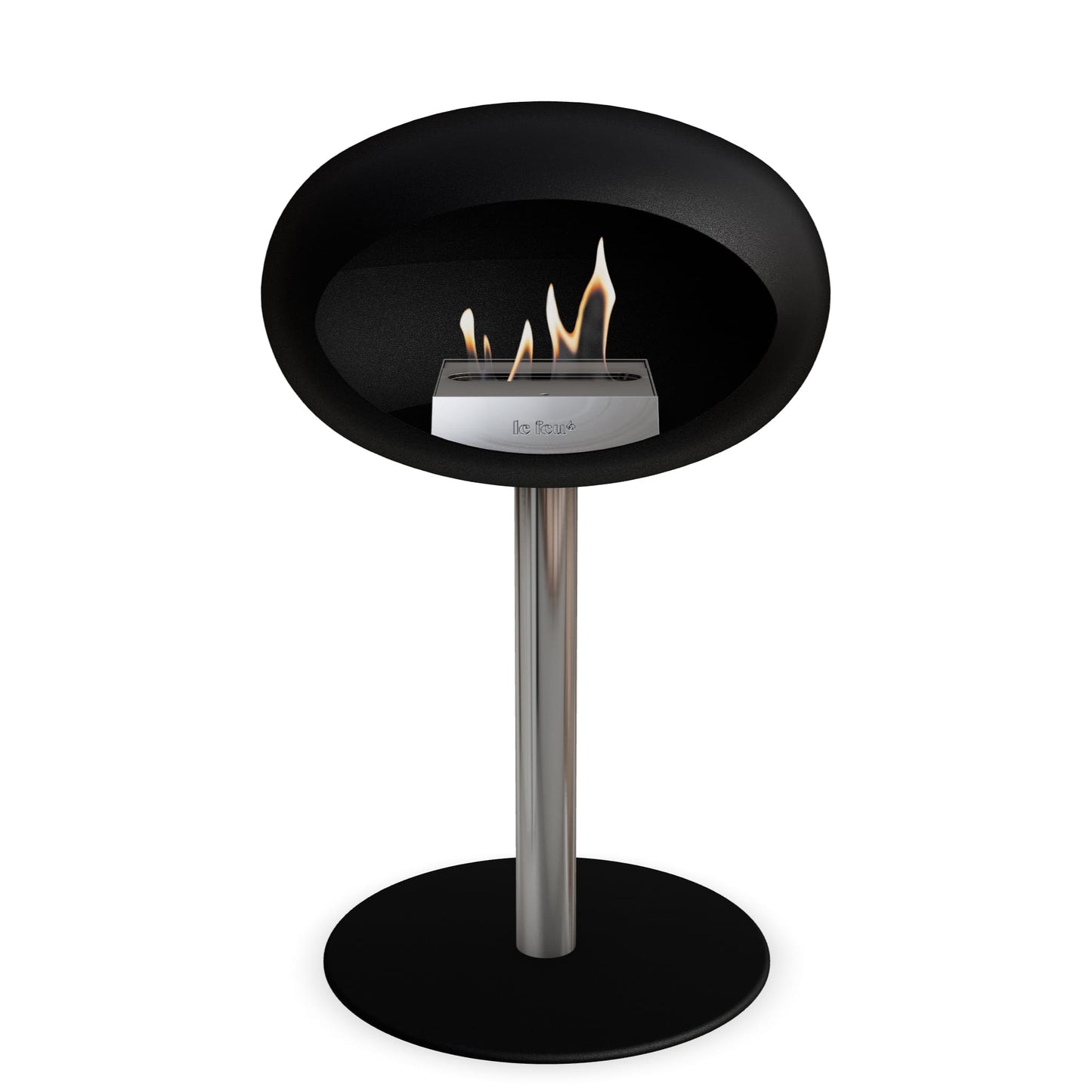 Le Feu Steel Low Dome Black