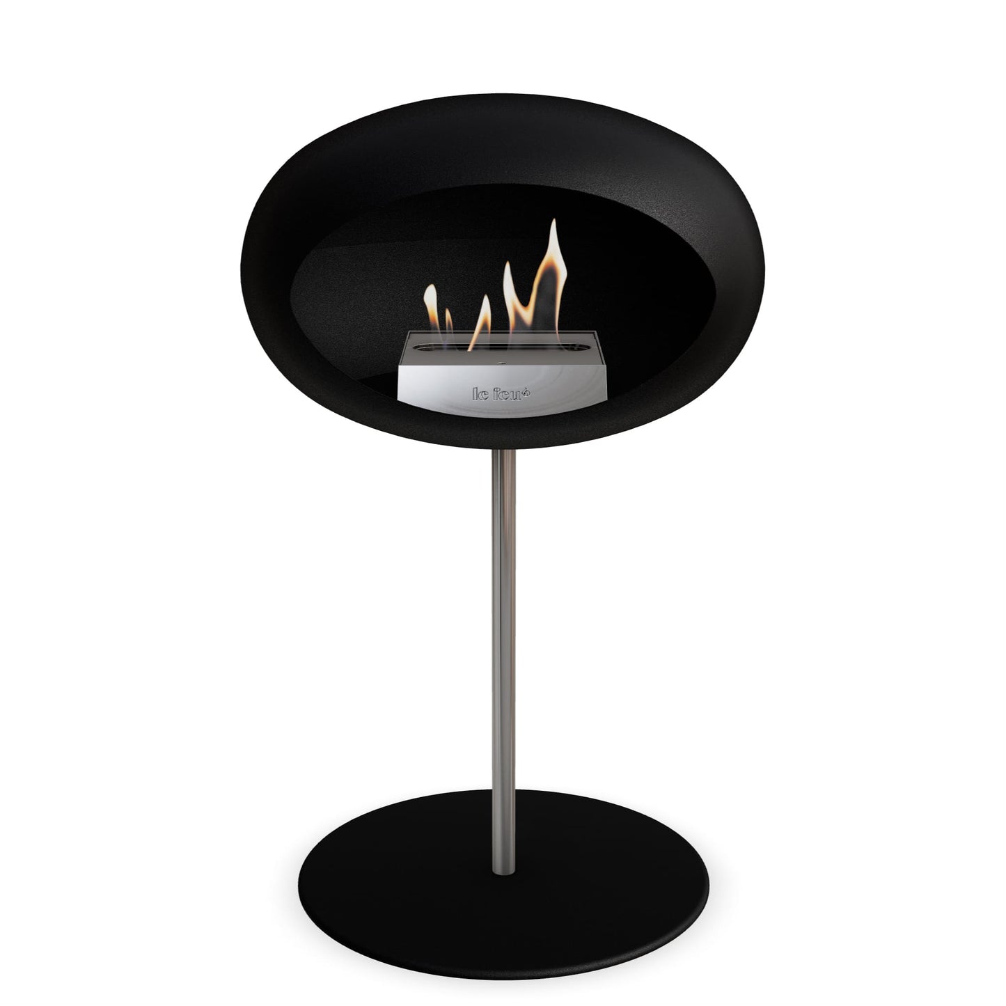 Le Feu Steel Low Dome Black