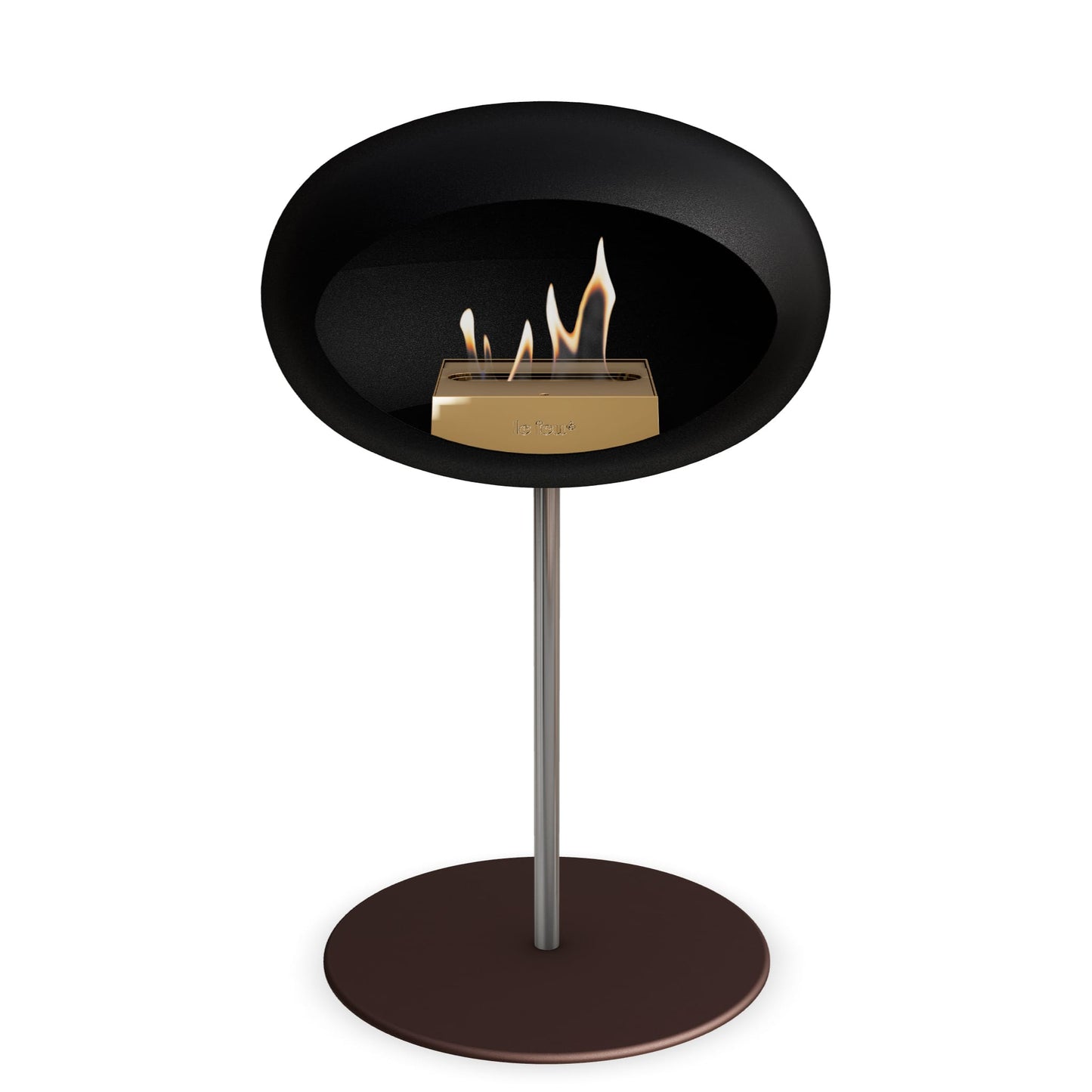 Le Feu Steel Low Dome Black