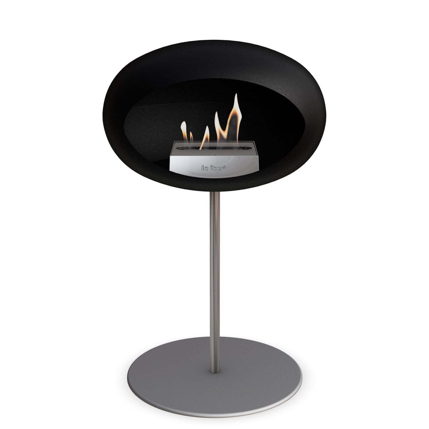 Le Feu Steel Low Dome Black