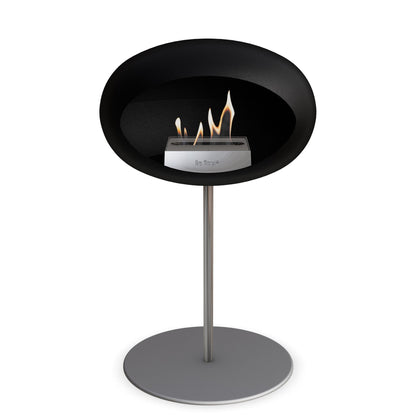 Le Feu Steel Low Dome Black