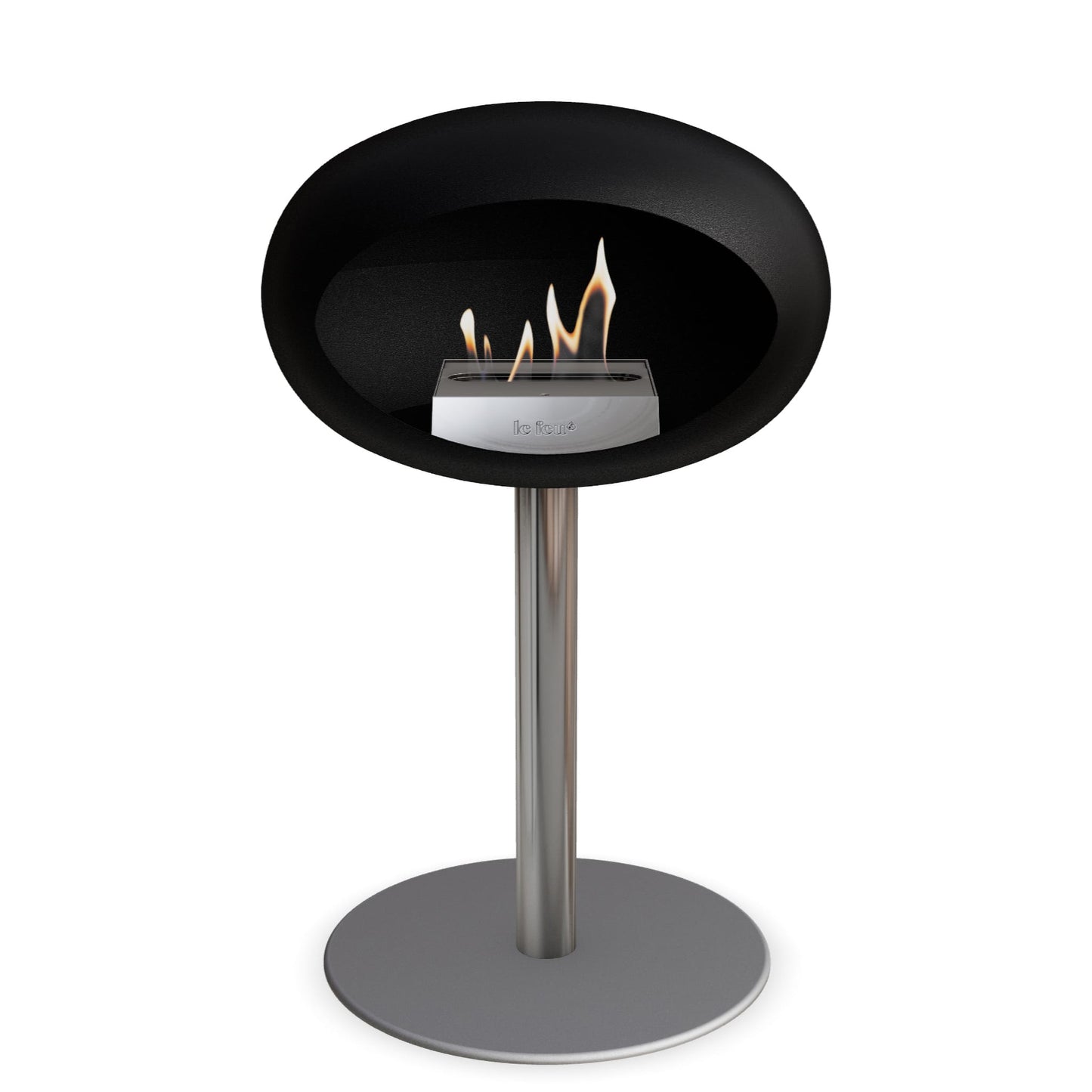 Le Feu Steel Low Dome Black