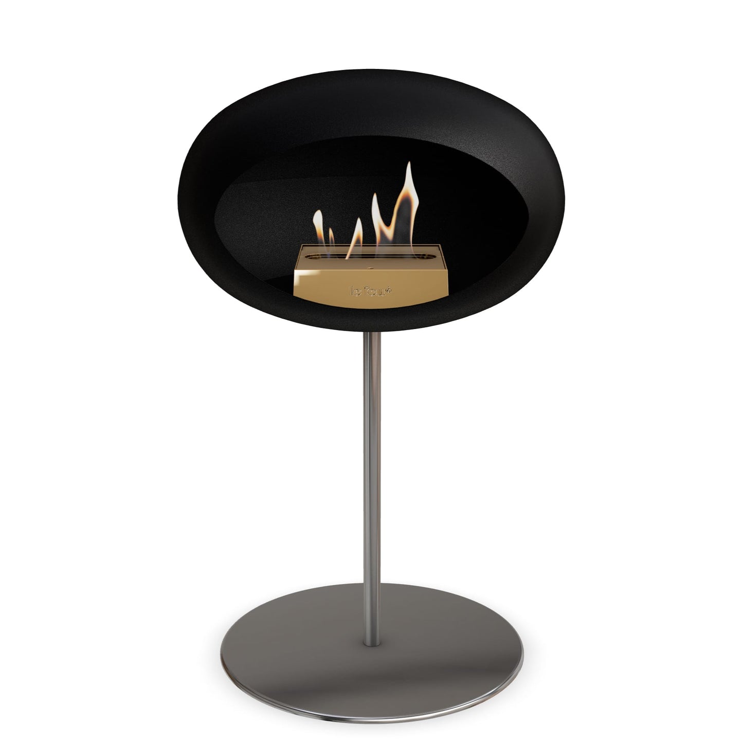 Le Feu Steel Low Dome Black