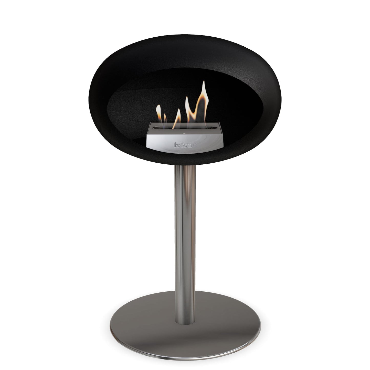 Le Feu Steel Low Dome Black