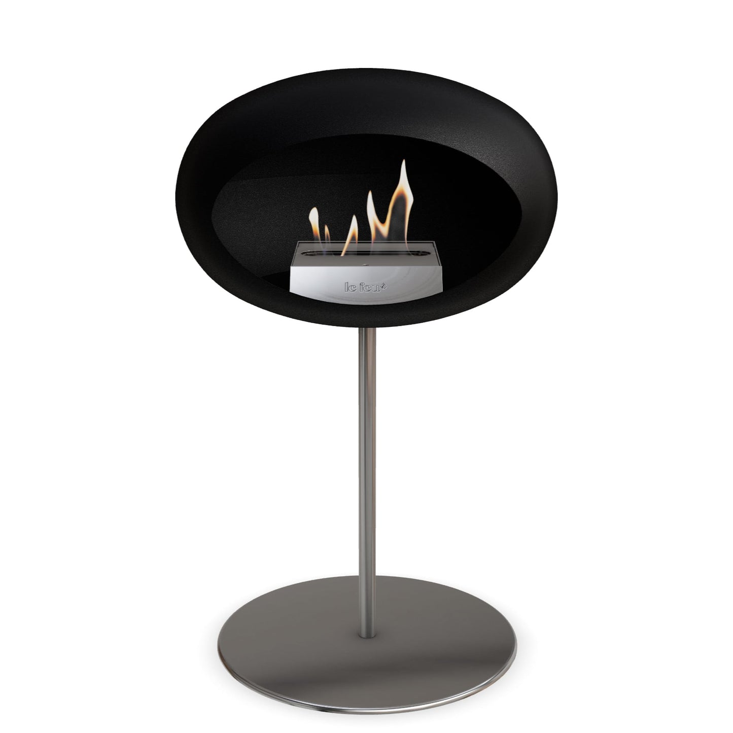 Le Feu Steel Low Dome Black