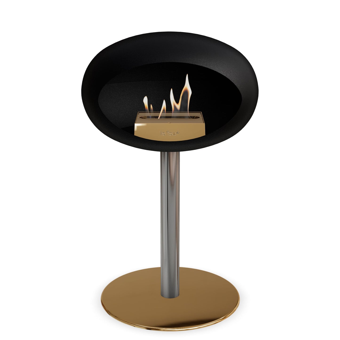 Le Feu Steel Low Dome Black