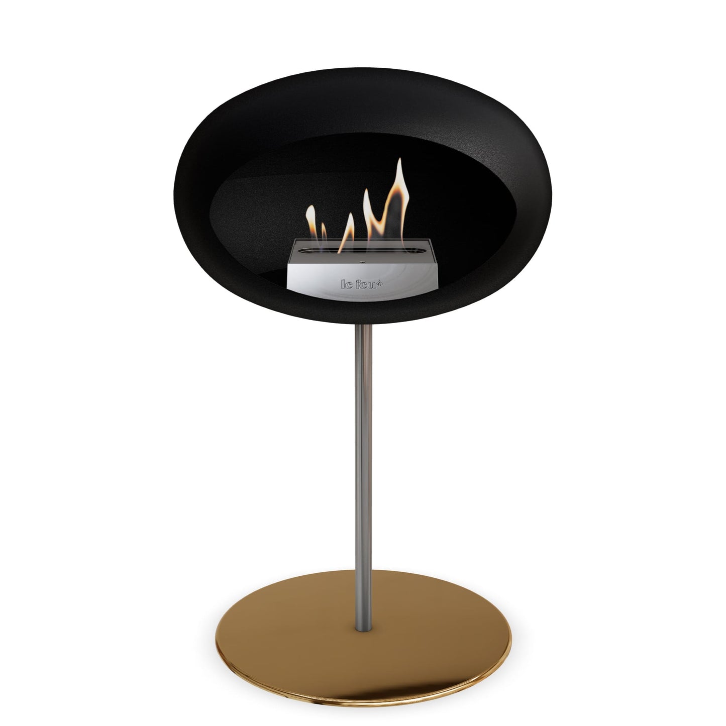 Le Feu Steel Low Dome Black