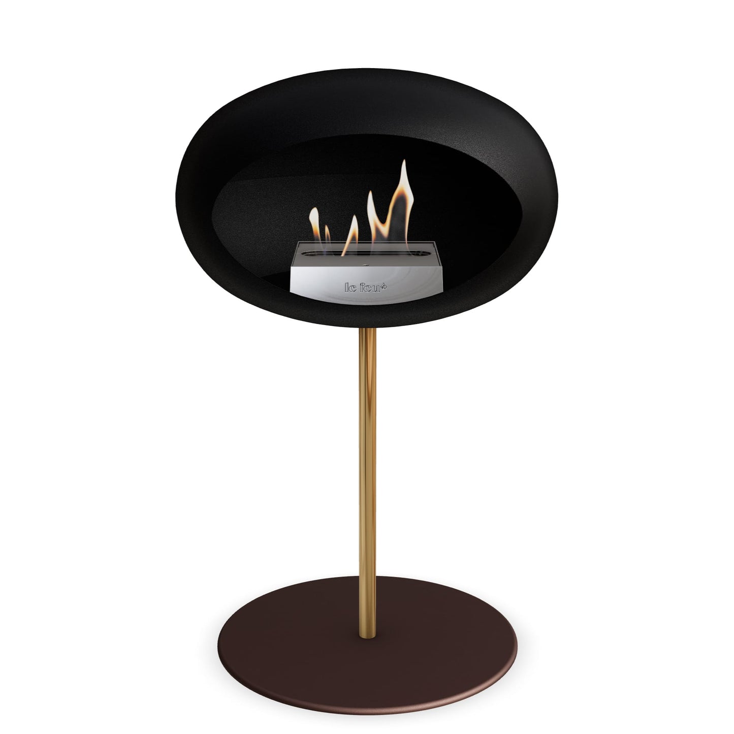 Le Feu Steel Low Dome Black