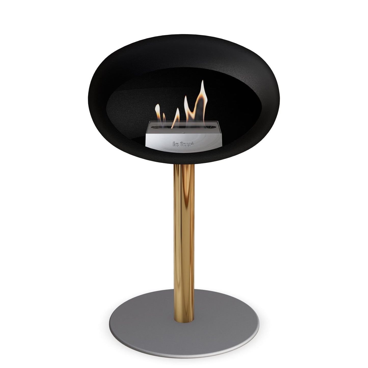 Le Feu Steel Low Dome Black