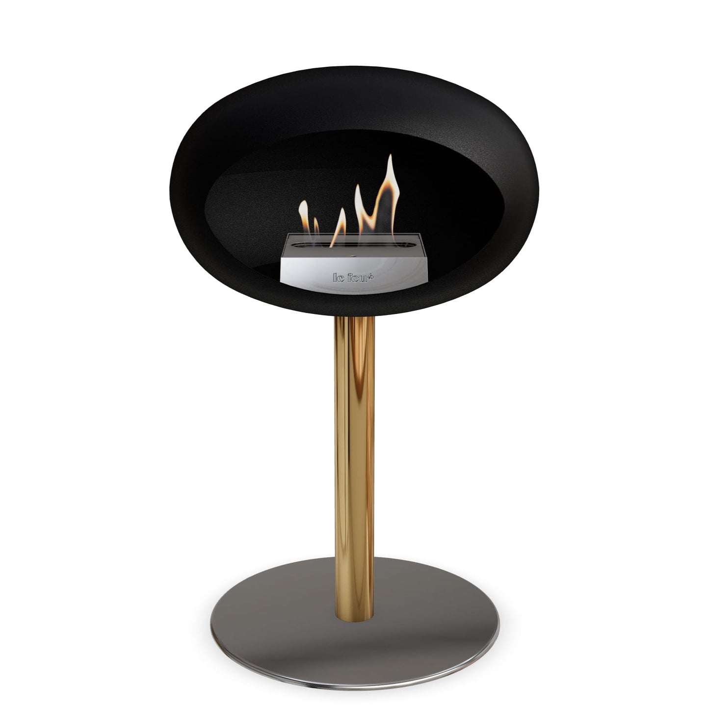 Le Feu Steel Low Dome Black