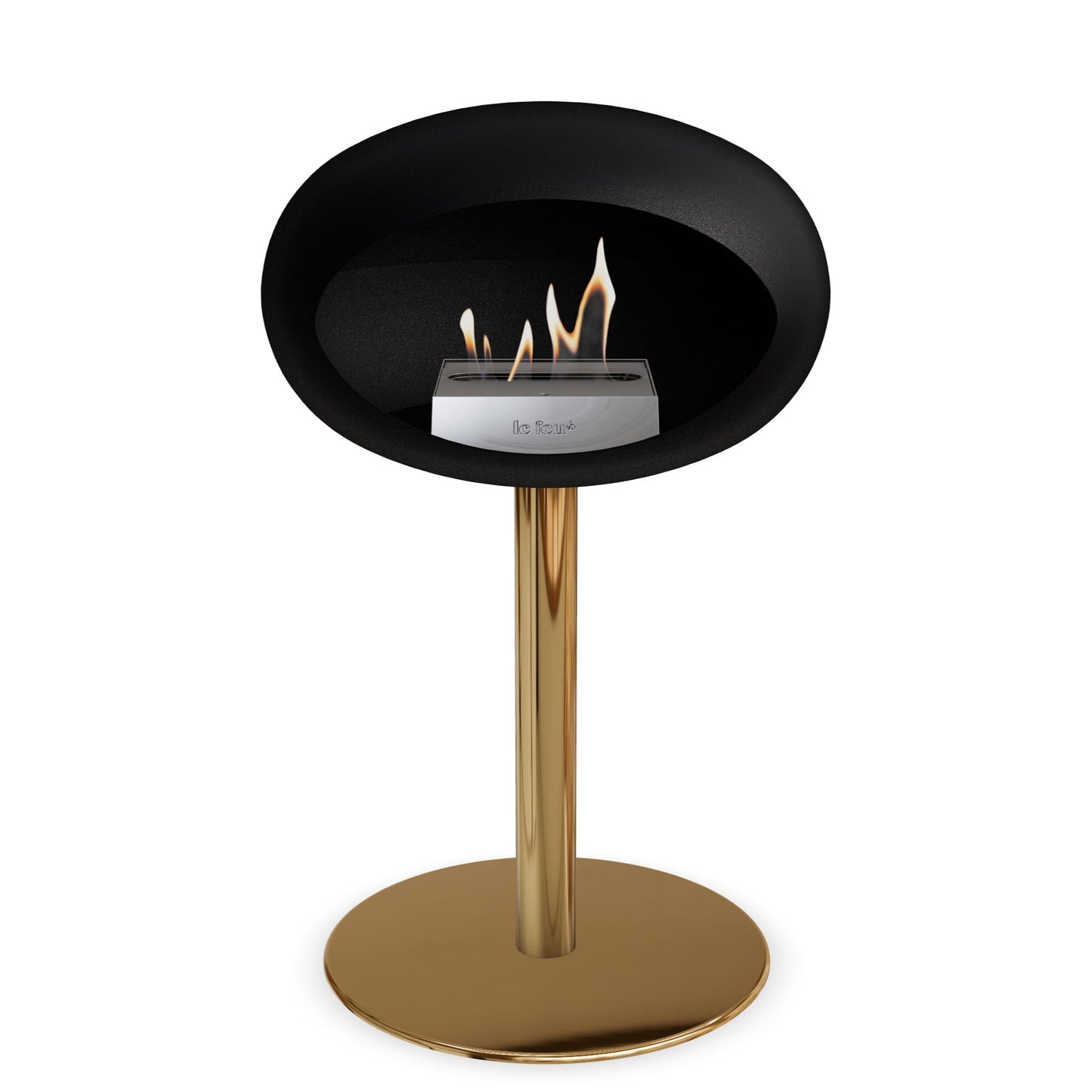 Le Feu Steel Low Dome Black