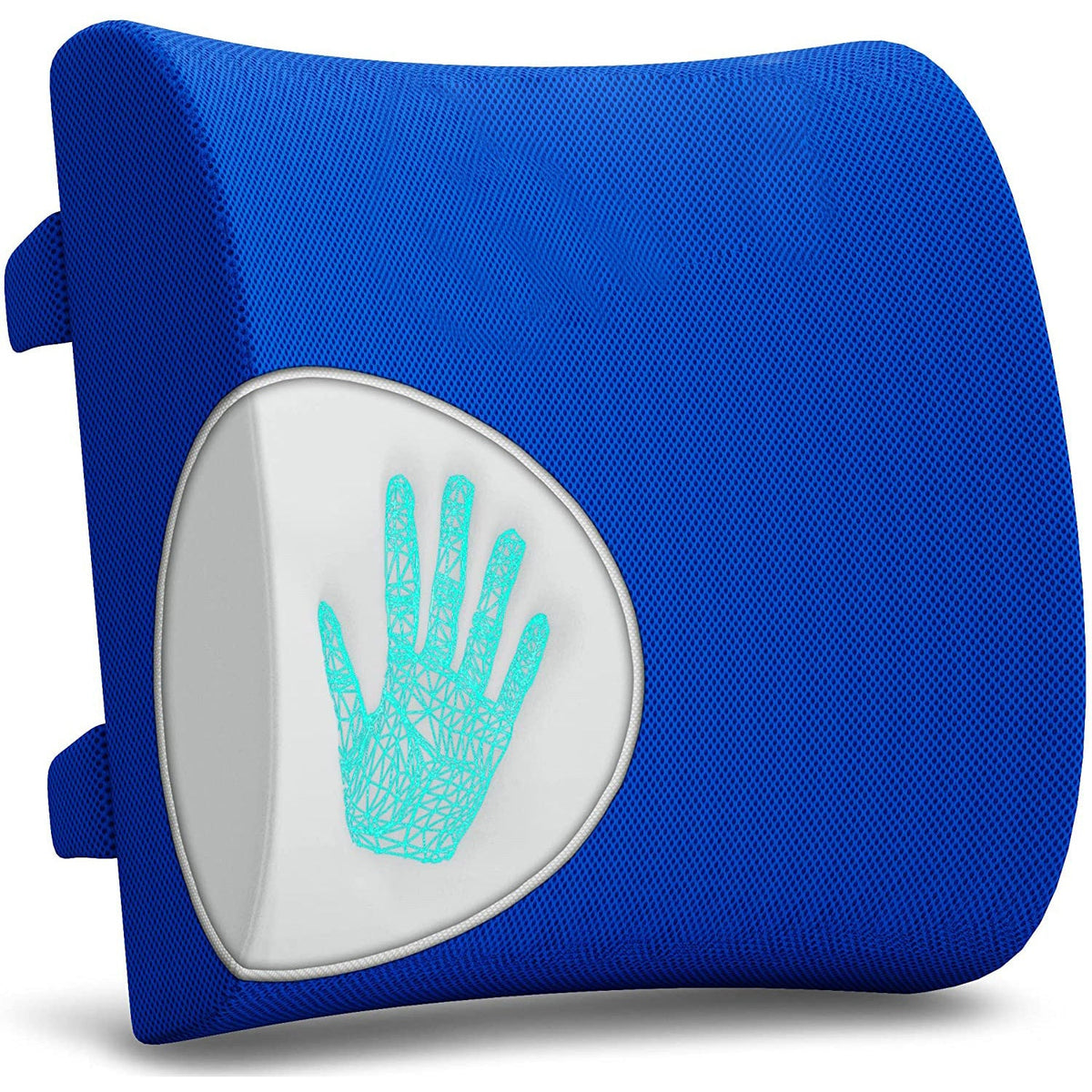 Lumbar Support Pillow Automotive Waist Cushion Blue / 32X31X10cm Pairs Of Straps lumbar support cushion