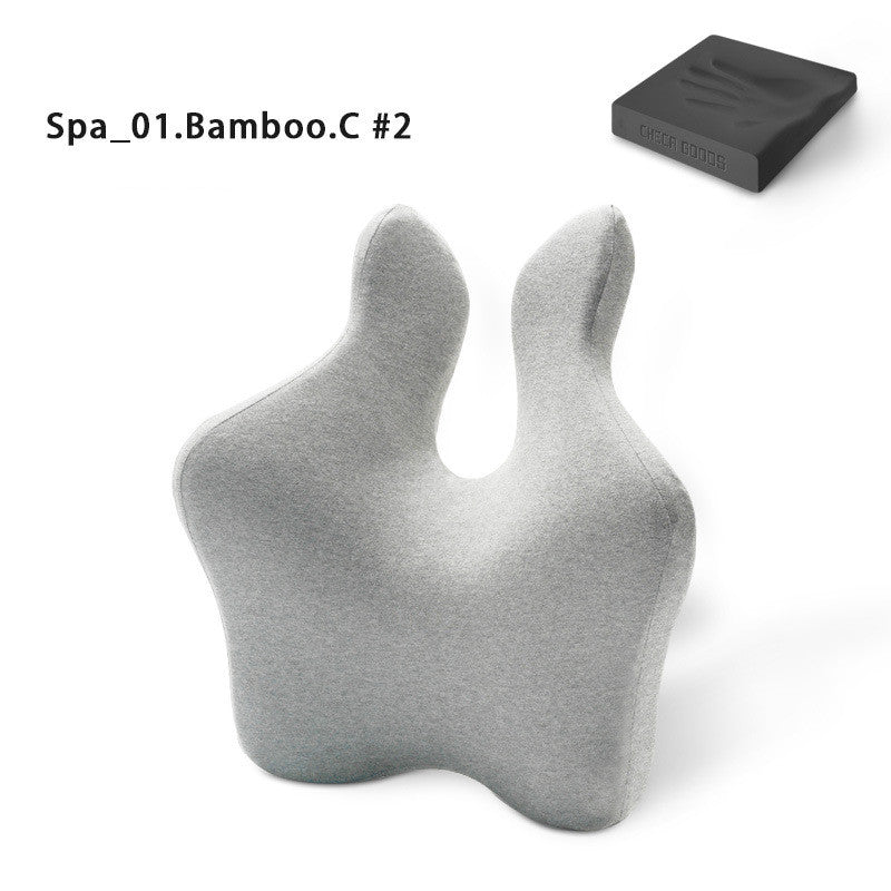 Office Seat Lumbar Cushion Car lumbar Support Grey support cushion