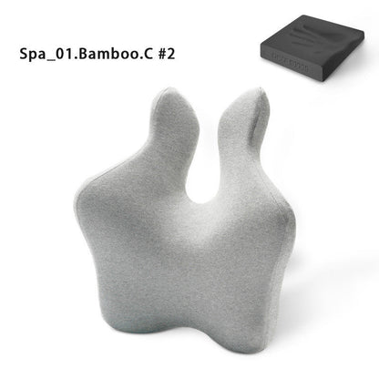 Office Seat Lumbar Cushion Car lumbar Support Grey support cushion