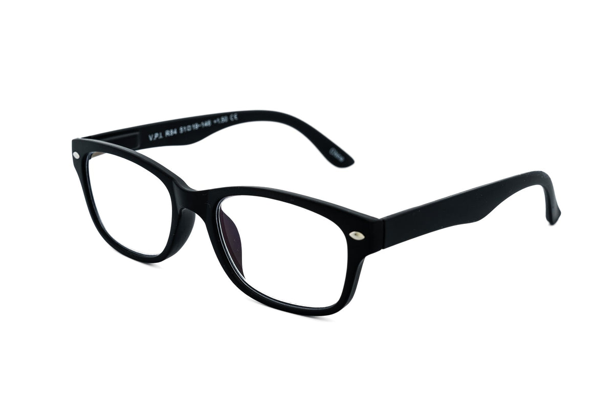 Luna – Wayfarer Readers | Bolero Eyewear 1.5 / Black Reading Glasses
