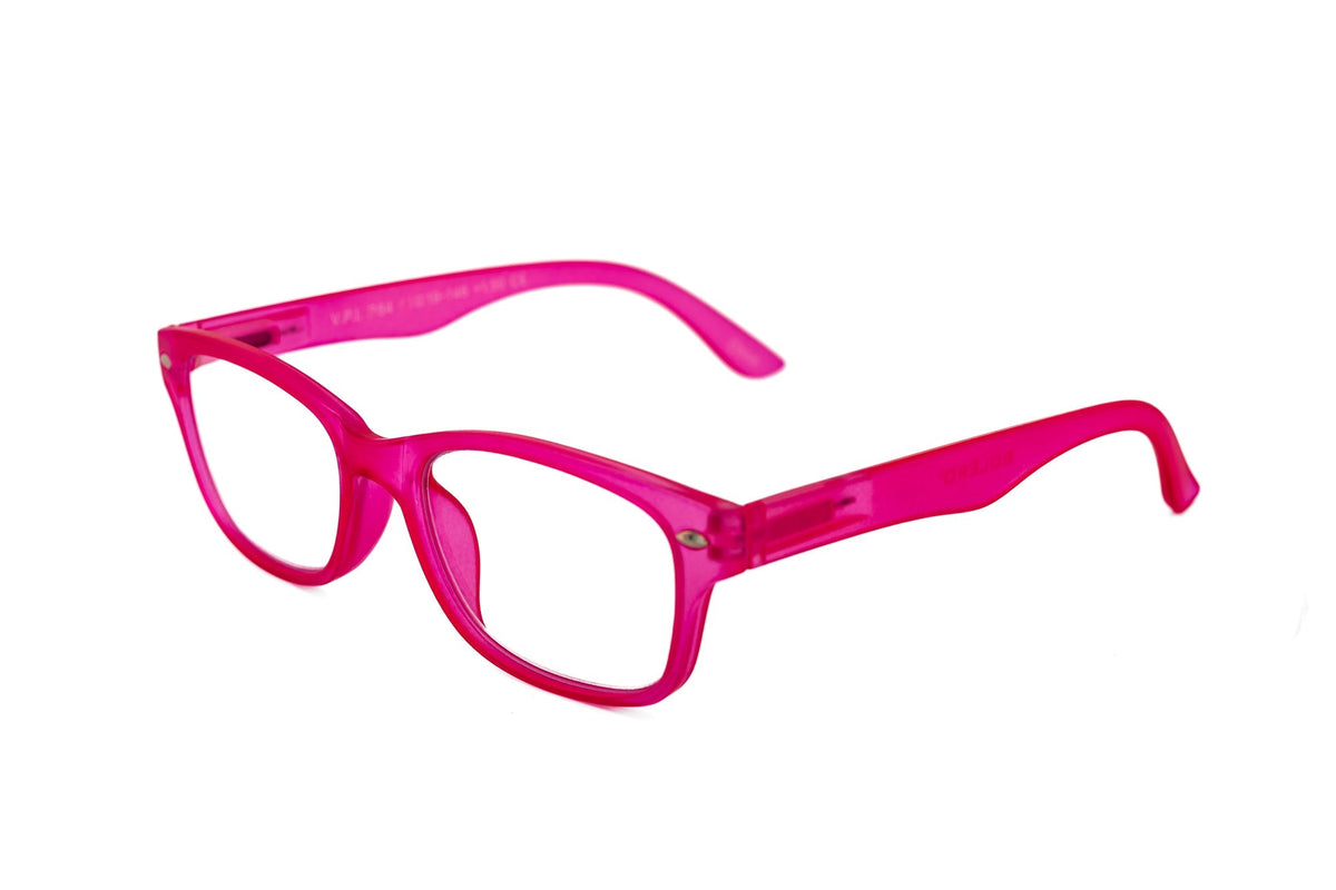 Luna – Wayfarer Readers | Bolero Eyewear 1.5 / Pink Reading Glasses