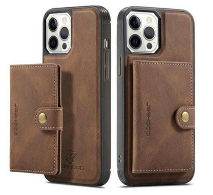 The Luxury Magnetic Safe Leather Case For iPhone that is considered a Phone cases