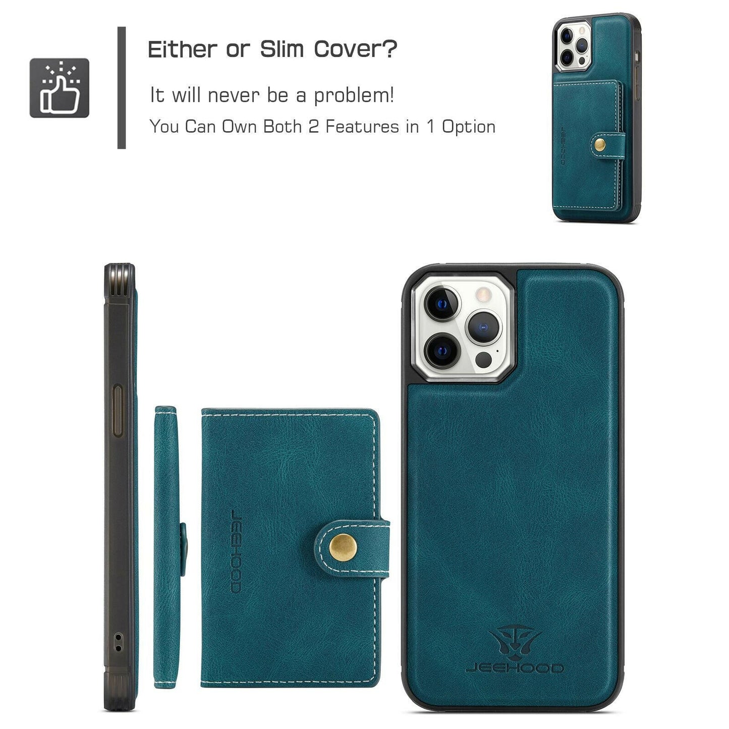 Luxury Magnetic Safe Leather Case For iPhone | Phone cases