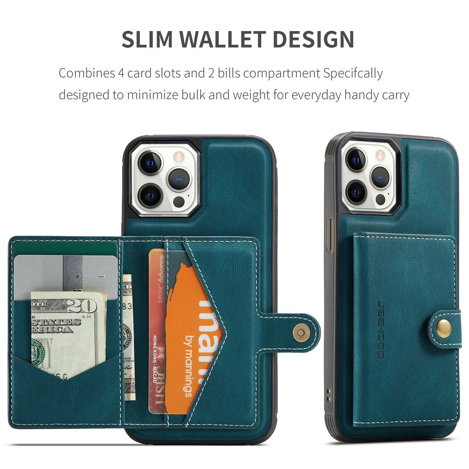 The Luxury Magnetic Safe Leather Case For iPhone that is considered a Phone cases