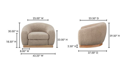 Marlowe Lounge Chair Taupe