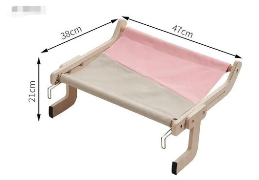 Mewoofun Sturdy Cat Window Perch Wooden Assembly Hanging Bed Cotton Canvas Easy Washable Multi-Ply Plywood Hot Selling Hammock | Austrige