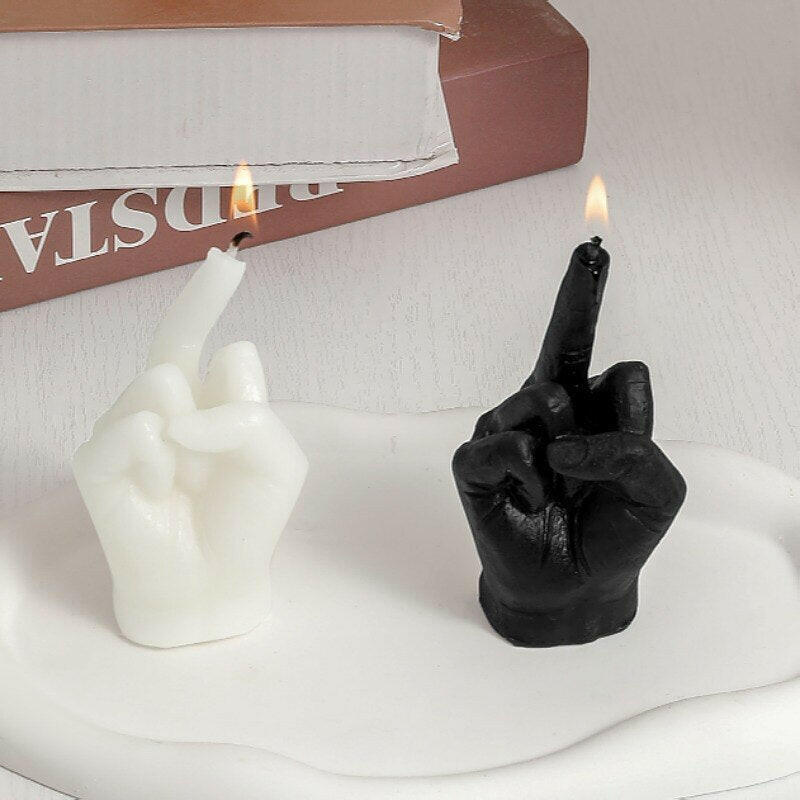 The Middle Finger Shaped Scented Candles that is considered a Candles